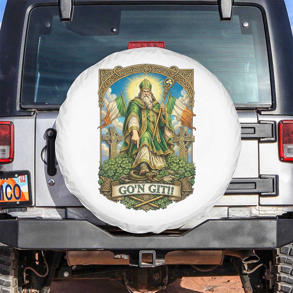Funny Saint Patrick Go'n Git Snake Spare Tire Cover St Patricks Day
