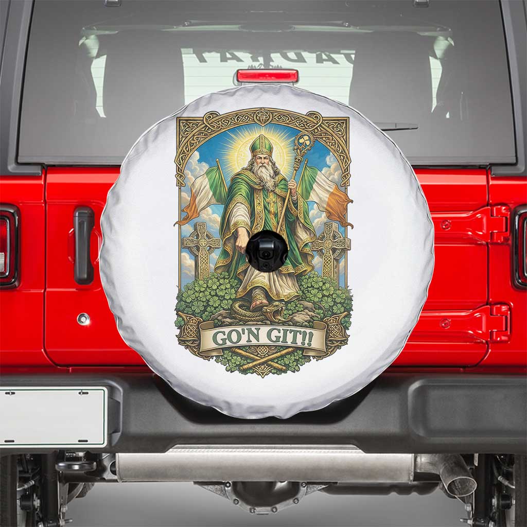 Funny Saint Patrick Go'n Git Snake Spare Tire Cover St Patricks Day