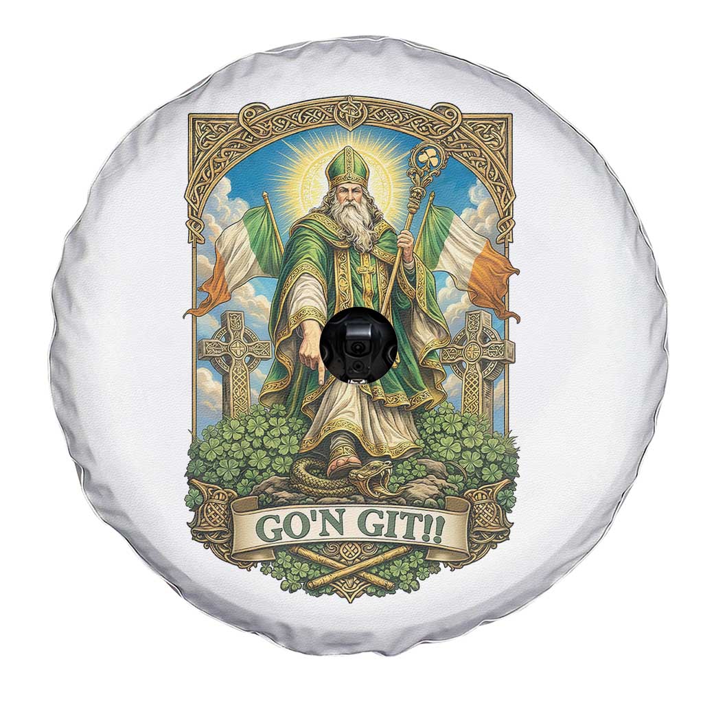 Funny Saint Patrick Go'n Git Snake Spare Tire Cover St Patricks Day