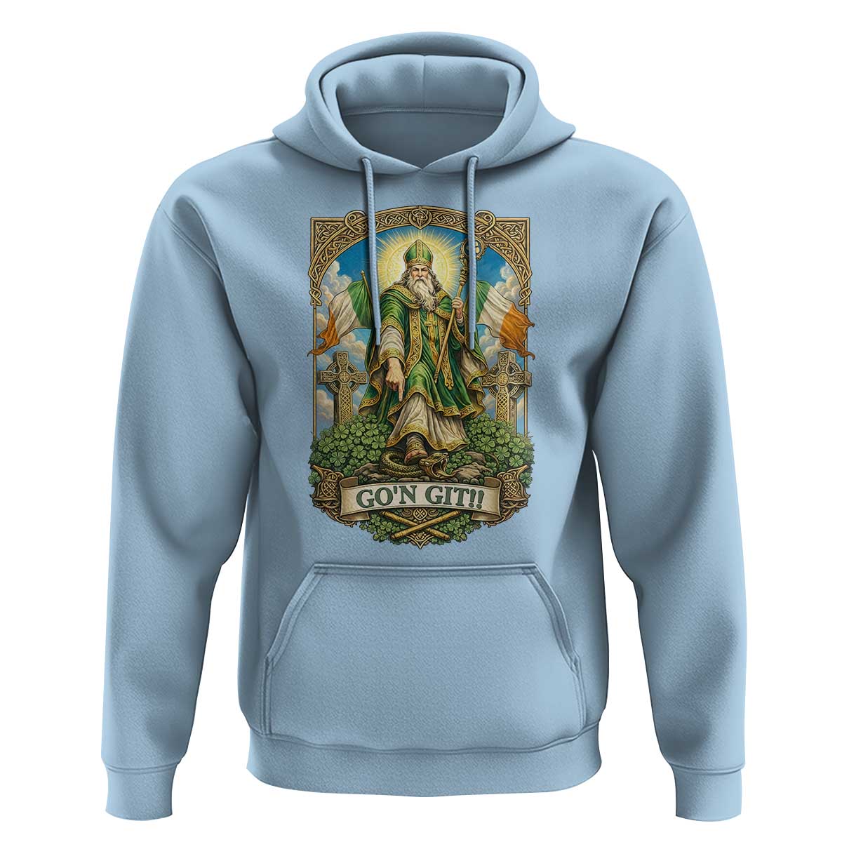 Funny Saint Patrick Go'n Git Snake Hoodie St Patricks Day