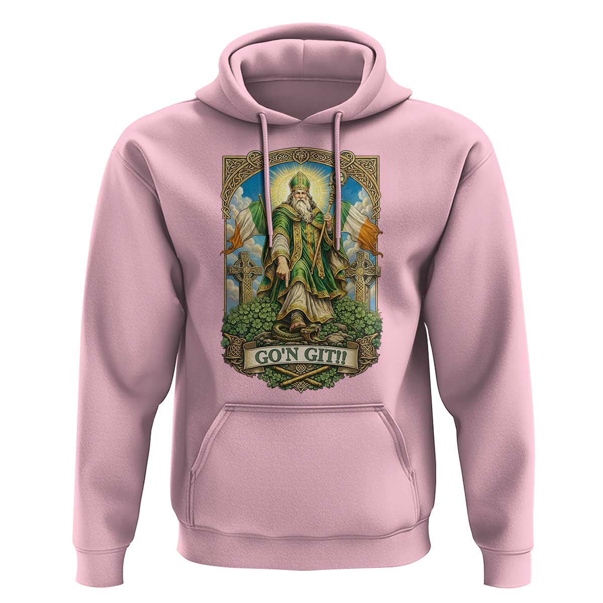 Funny Saint Patrick Go'n Git Snake Hoodie St Patricks Day