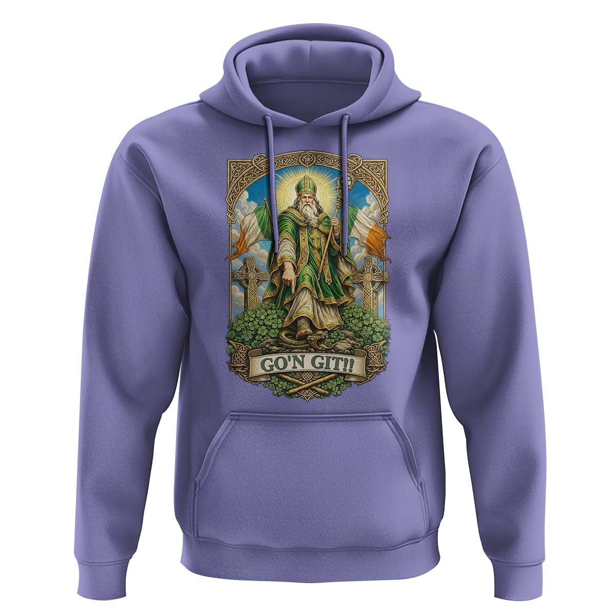 Funny Saint Patrick Go'n Git Snake Hoodie St Patricks Day