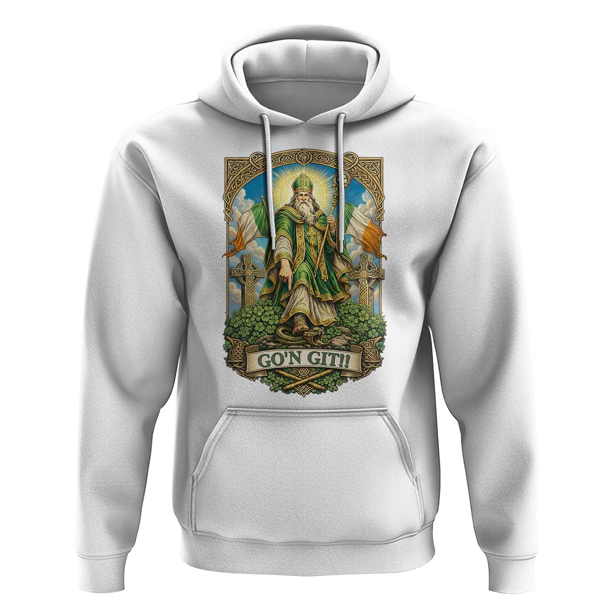 Funny Saint Patrick Go'n Git Snake Hoodie St Patricks Day