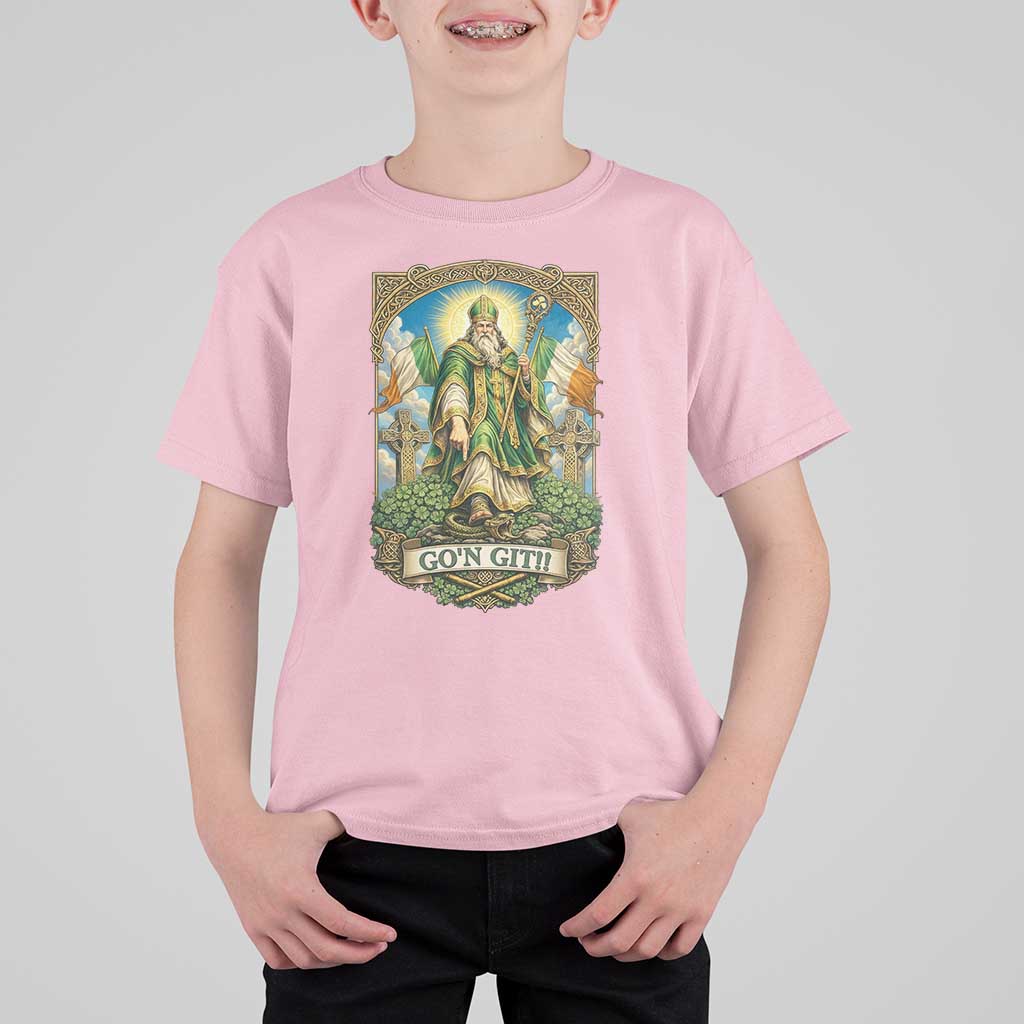 Funny Saint Patrick Go'n Git Snake T Shirt For Kid St Patricks Day