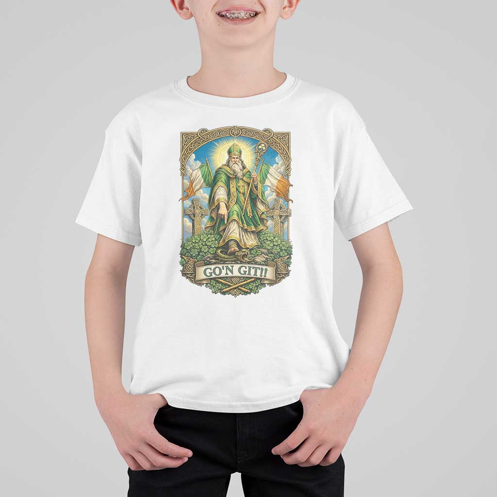 Funny Saint Patrick Go'n Git Snake T Shirt For Kid St Patricks Day