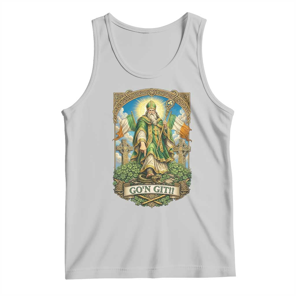 Funny Saint Patrick Go'n Git Snake Tank Top St Patricks Day