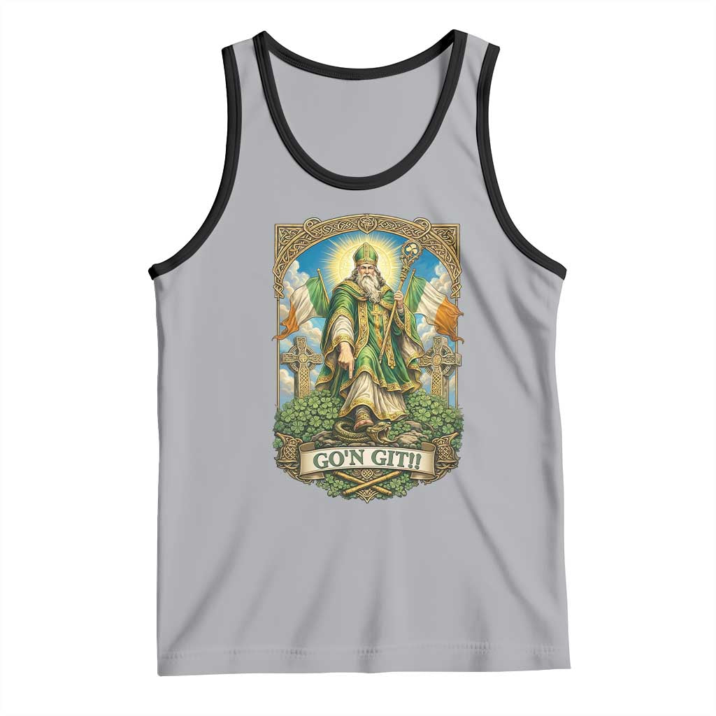 Funny Saint Patrick Go'n Git Snake Tank Top St Patricks Day