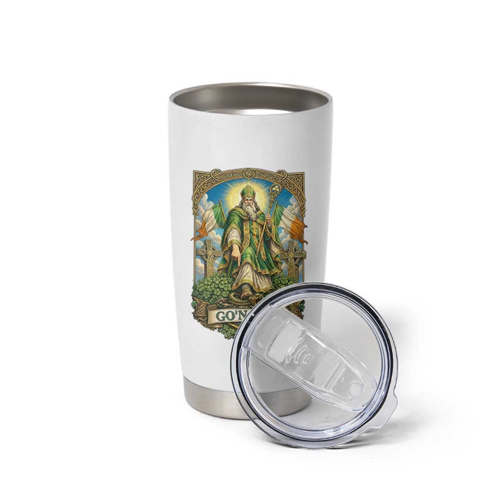 Funny Saint Patrick Go'n Git Snake Tumbler Cup St Patricks Day