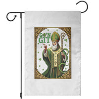 Saint Patrick Go'n Git Garden Flag Funny St Patricks Day Snake Legend