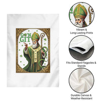 Saint Patrick Go'n Git Garden Flag Funny St Patricks Day Snake Legend