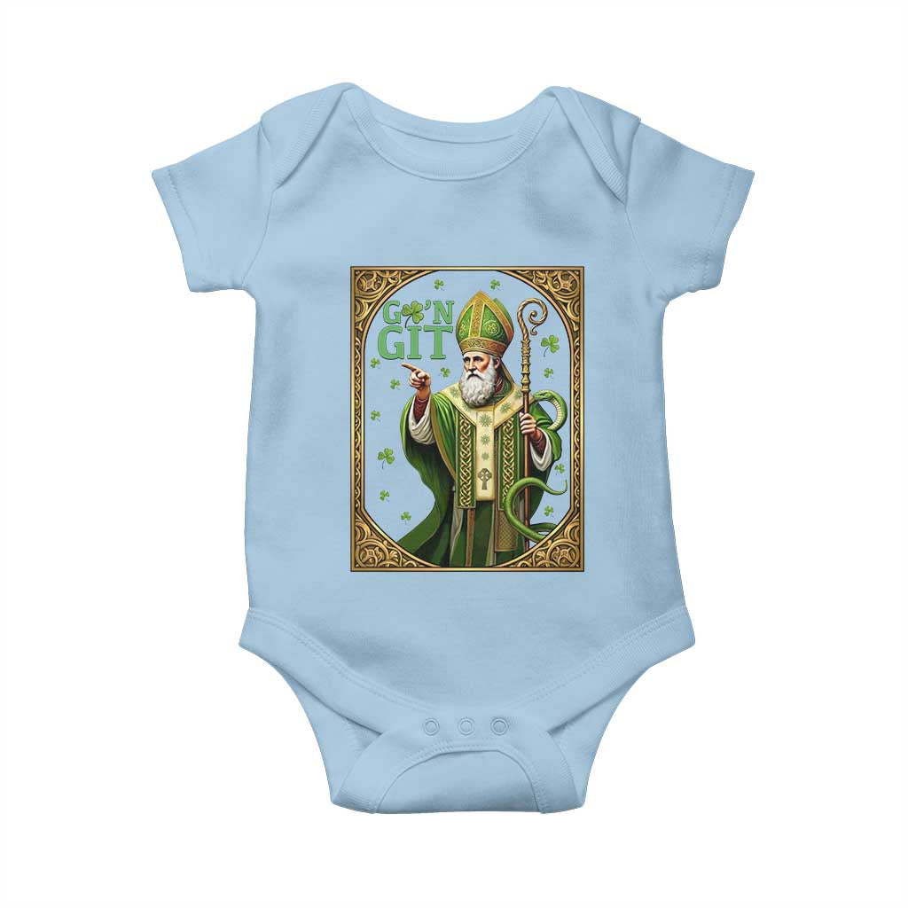 Saint Patrick Go'n Git Baby Onesie Funny St Patricks Day Snake Legend