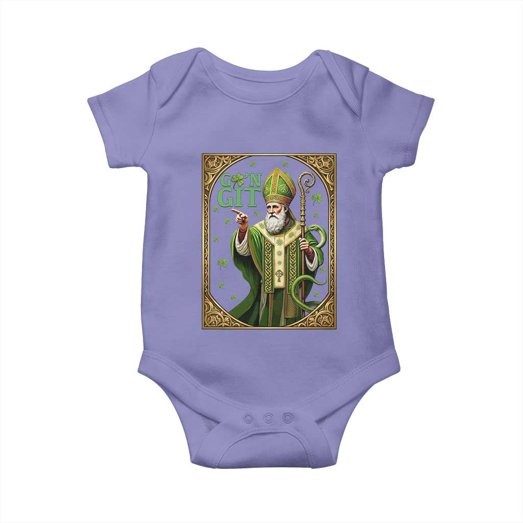 Saint Patrick Go'n Git Baby Onesie Funny St Patricks Day Snake Legend
