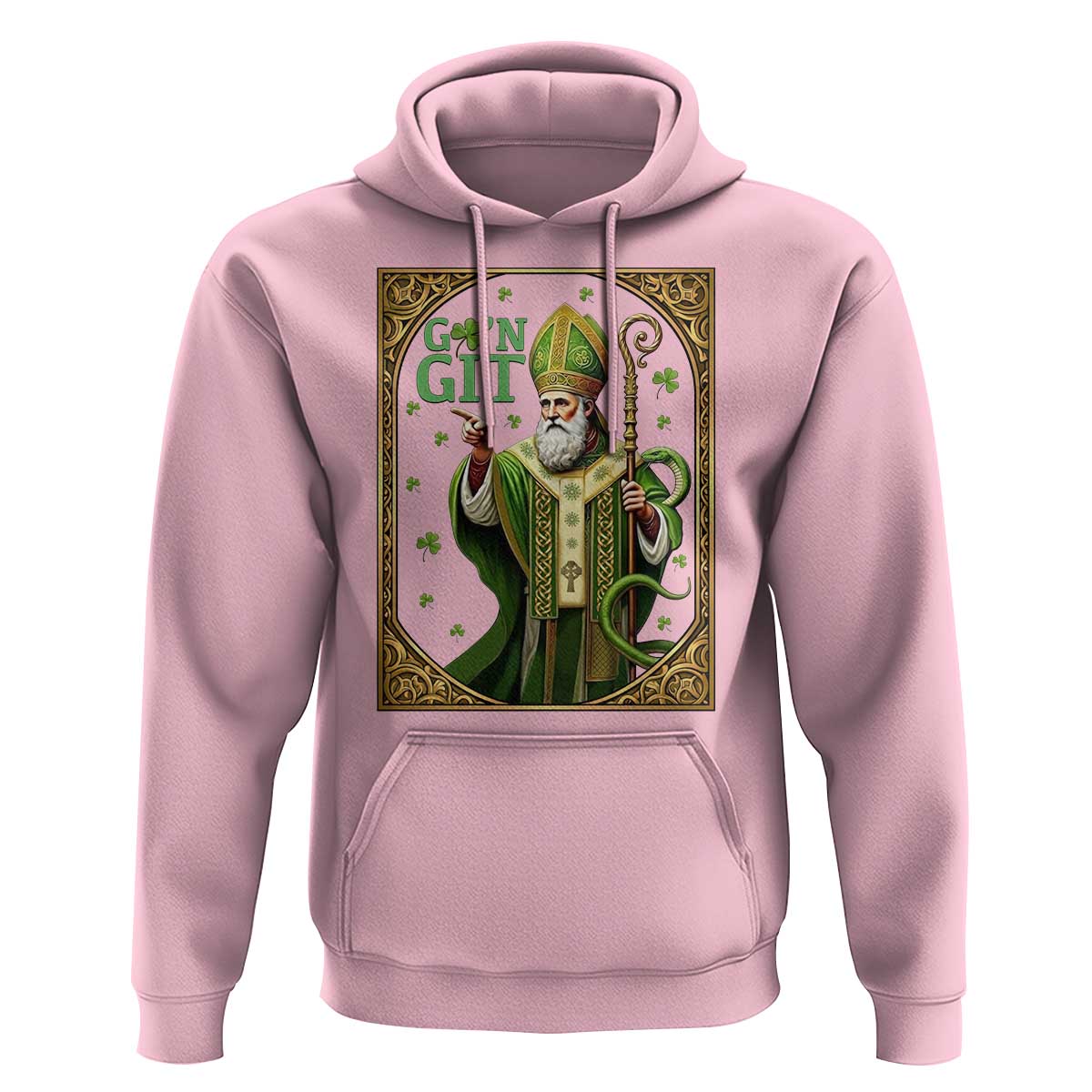 Saint Patrick Go'n Git Hoodie Funny St Patricks Day Snake Legend