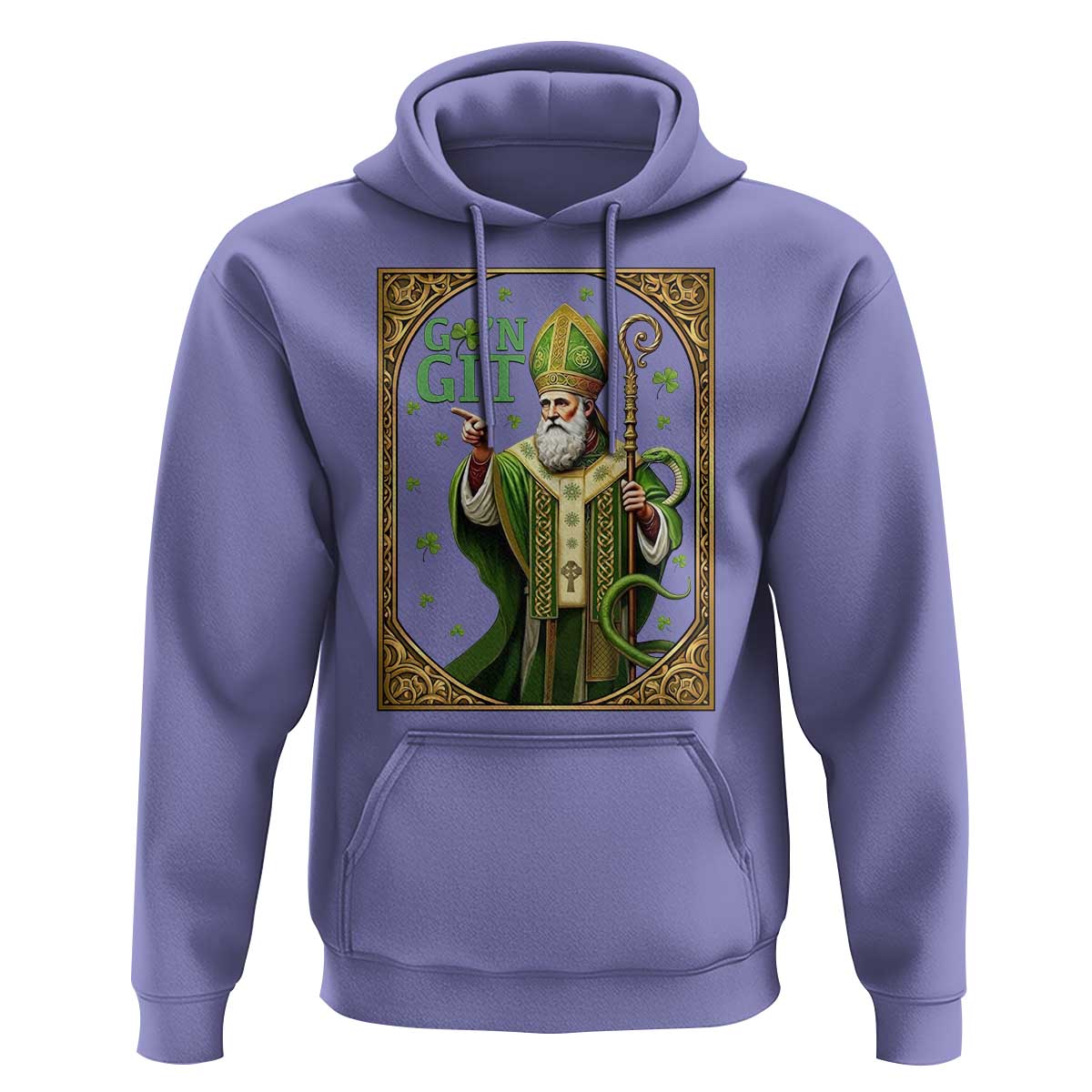 Saint Patrick Go'n Git Hoodie Funny St Patricks Day Snake Legend