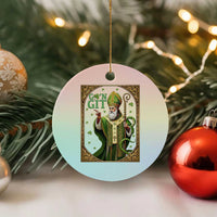 Saint Patrick Go'n Git Ceramic Ornament Funny St Patricks Day Snake Legend