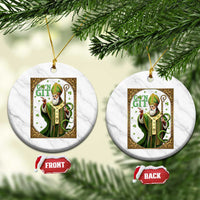 Saint Patrick Go'n Git Ceramic Ornament Funny St Patricks Day Snake Legend