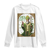 Saint Patrick Go'n Git Long Sleeve Shirt Funny St Patricks Day Snake Legend