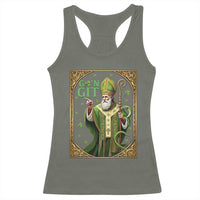 Saint Patrick Go'n Git Racerback Tank Top Funny St Patricks Day Snake Legend