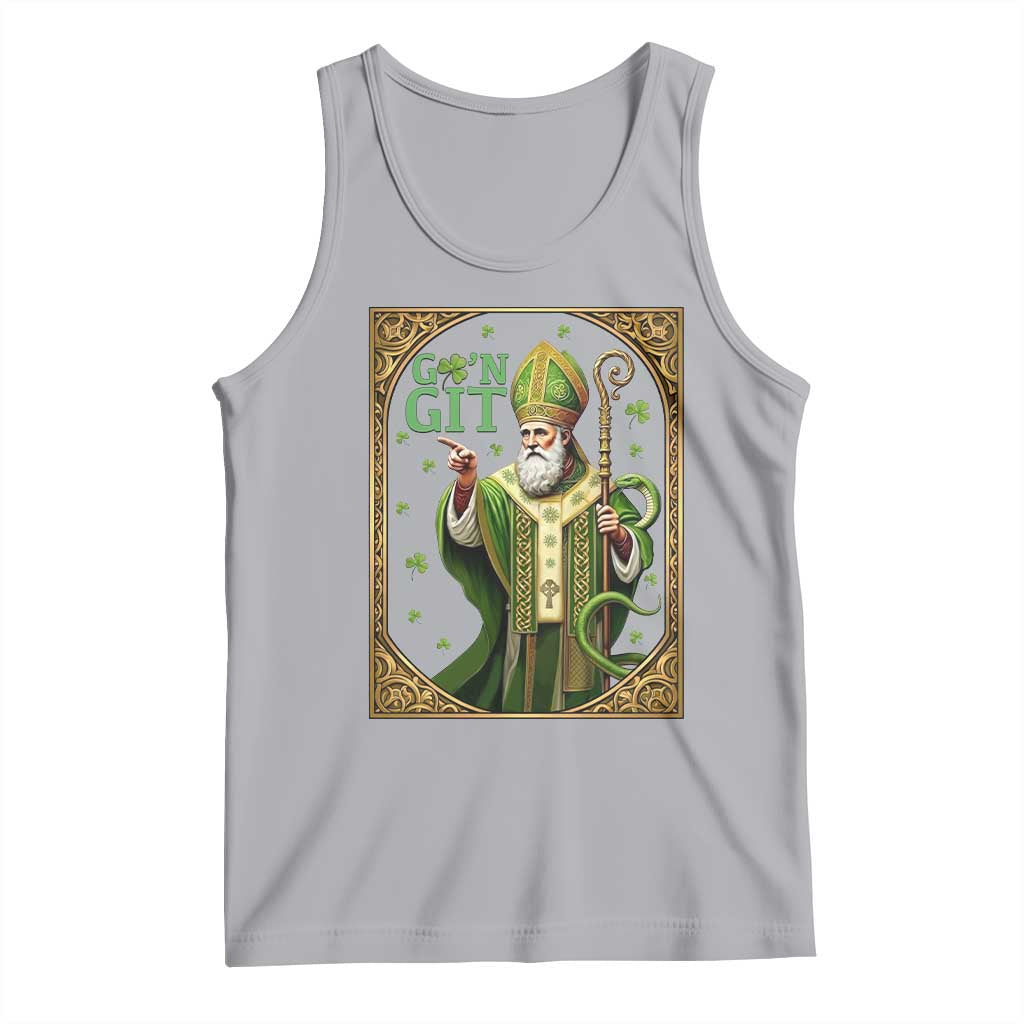 Saint Patrick Go'n Git Tank Top Funny St Patricks Day Snake Legend