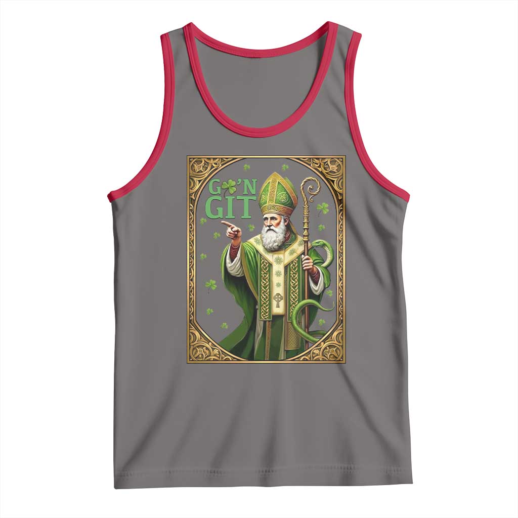 Saint Patrick Go'n Git Tank Top Funny St Patricks Day Snake Legend