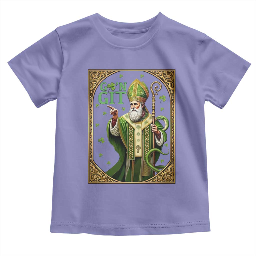 Saint Patrick Go'n Git Toddler T Shirt Funny St Patricks Day Snake Legend