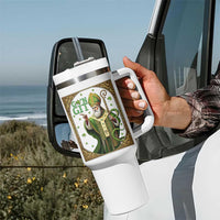 Saint Patrick Go'n Git Tumbler With Handle Funny St Patricks Day Snake Legend