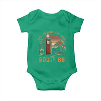 Vintage Route Highway 66 Gas Pump Baby Onesie Fuel Freedom Flat Roads