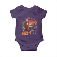 Vintage Route Highway 66 Gas Pump Baby Onesie Fuel Freedom Flat Roads
