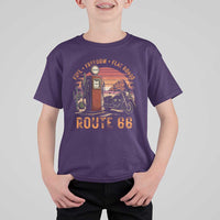Vintage Route Highway 66 Gas Pump T Shirt For Kid Fuel Freedom Flat Roads
