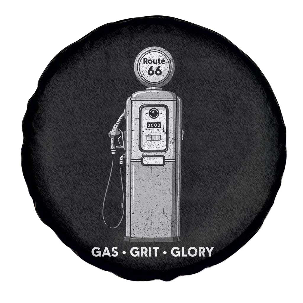 Route Highway 66 Americana Road Trip Spare Tire Cover Gas Grill Glory