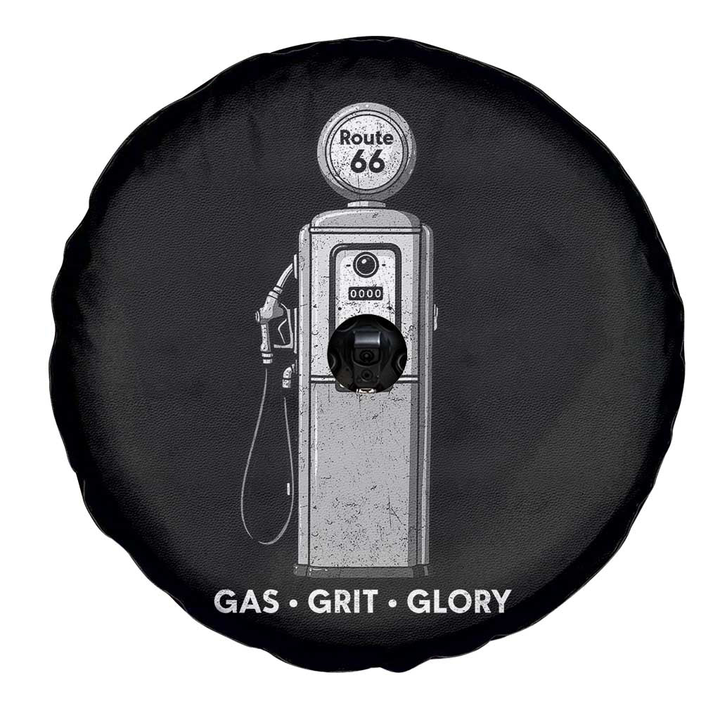 Route Highway 66 Americana Road Trip Spare Tire Cover Gas Grill Glory