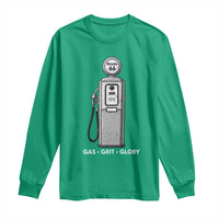 Route Highway 66 Americana Road Trip Long Sleeve Shirt Gas Grill Glory