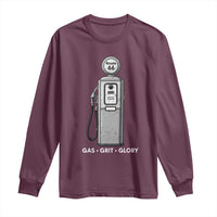 Route Highway 66 Americana Road Trip Long Sleeve Shirt Gas Grill Glory