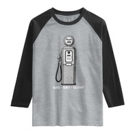 Route Highway 66 Americana Road Trip Raglan Shirt Gas Grill Glory
