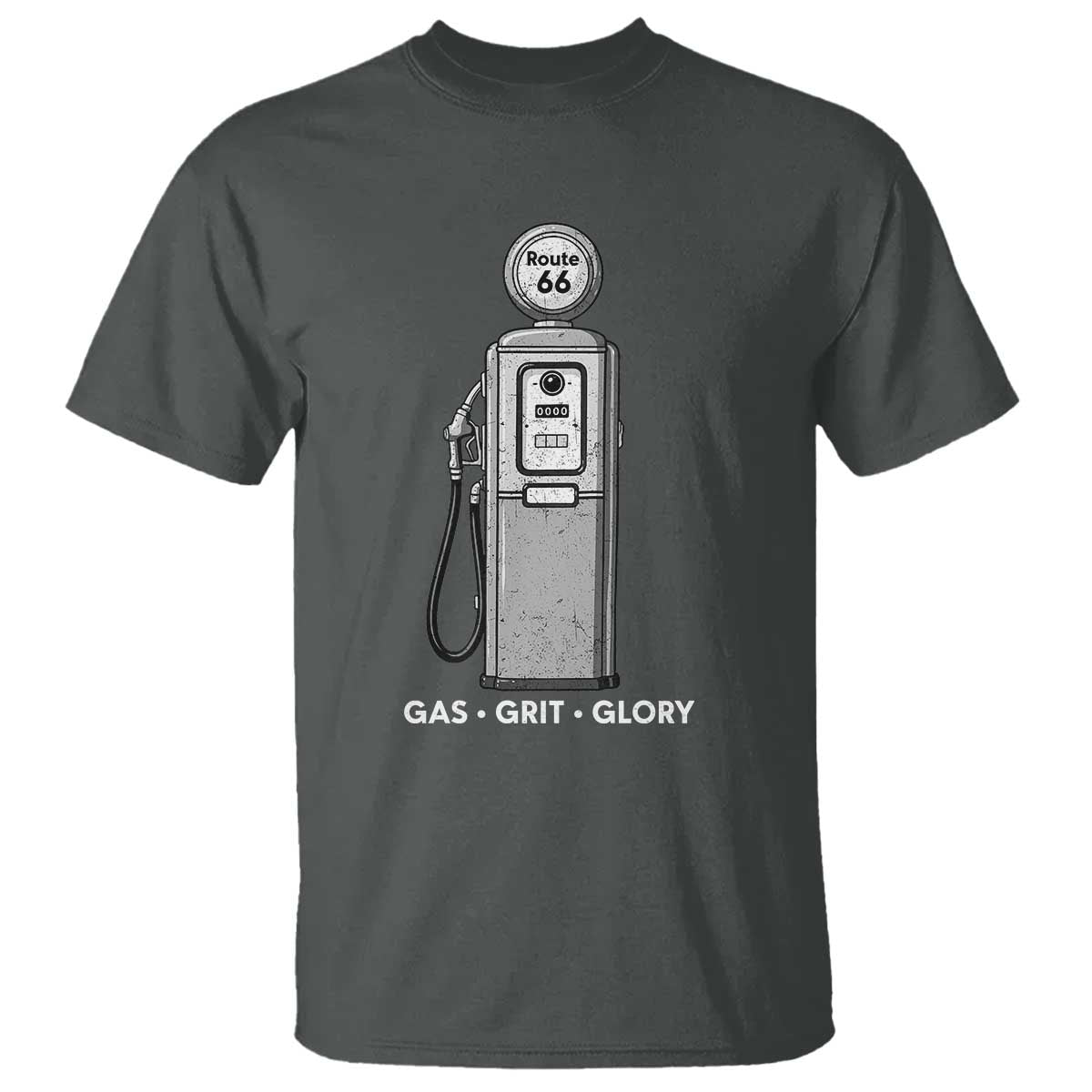 Route Highway 66 Americana Road Trip T Shirt Gas Grill Glory