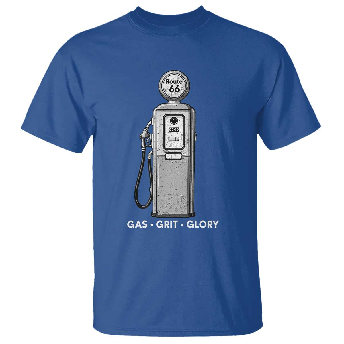 Route Highway 66 Americana Road Trip T Shirt Gas Grill Glory