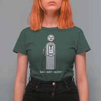 Route Highway 66 Americana Road Trip T Shirt For Women Gas Grill Glory