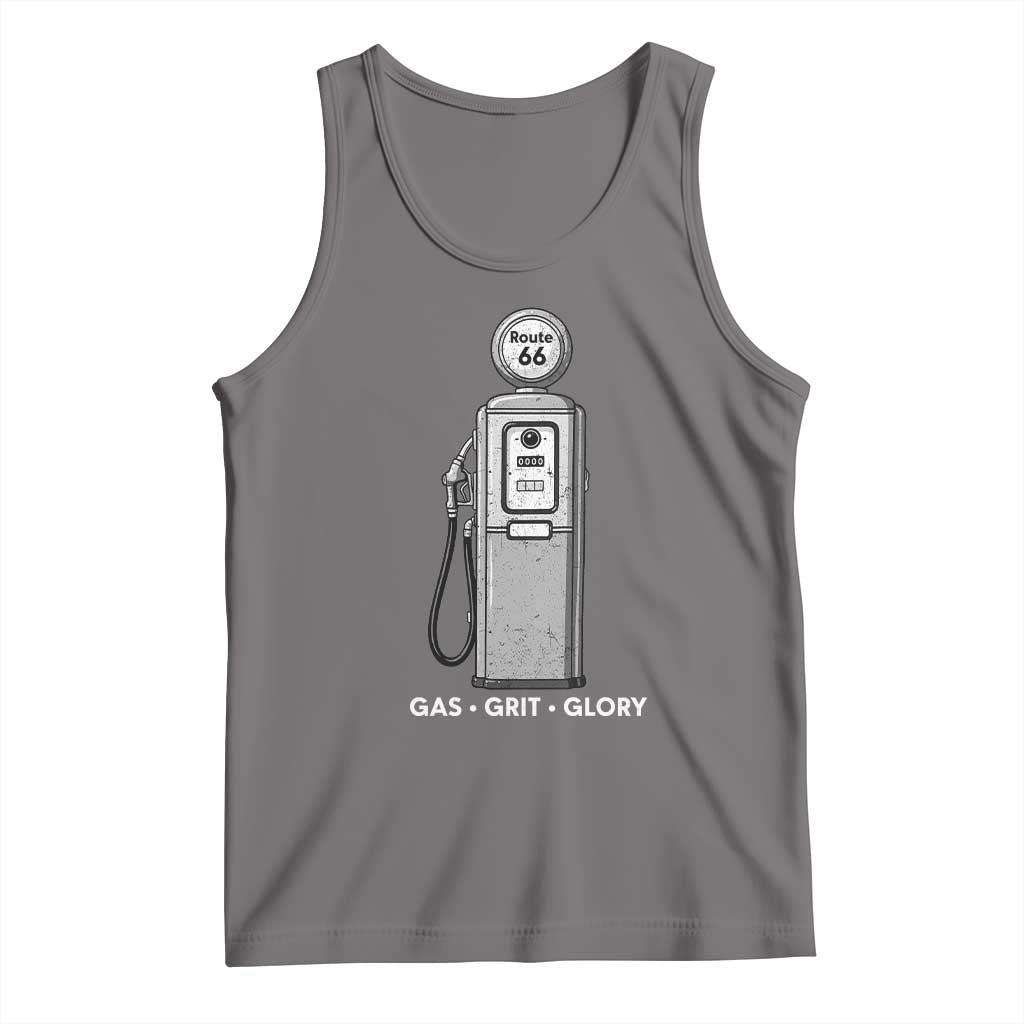 Route Highway 66 Americana Road Trip Tank Top Gas Grill Glory