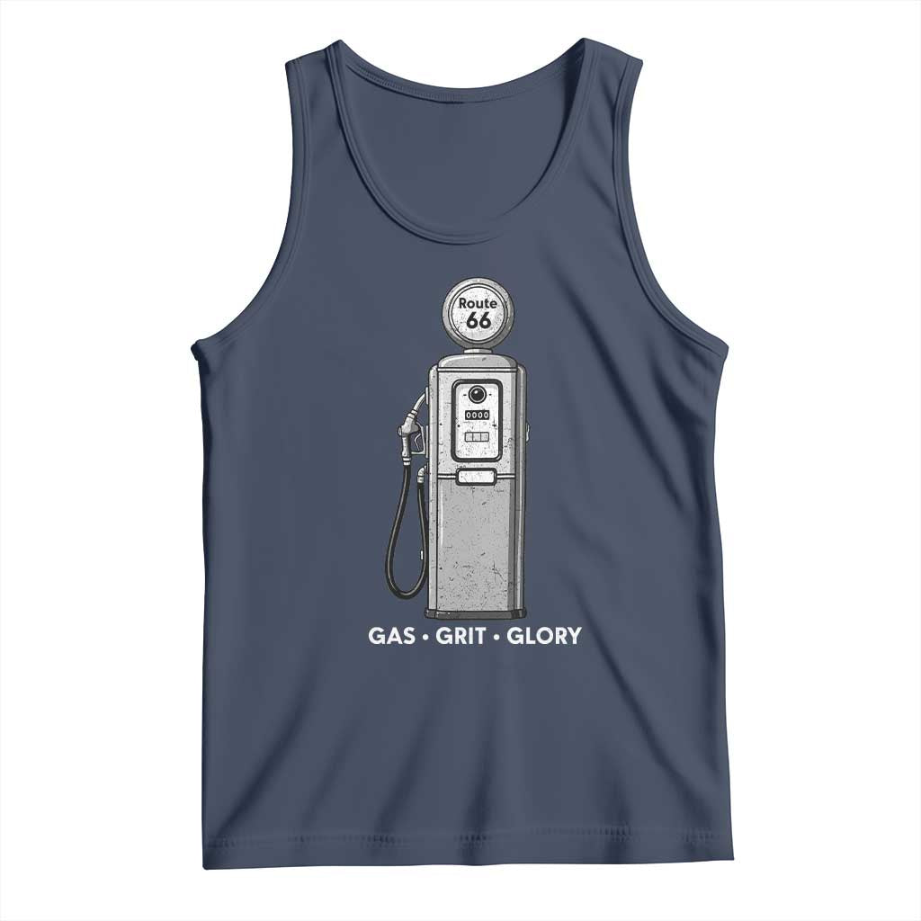 Route Highway 66 Americana Road Trip Tank Top Gas Grill Glory