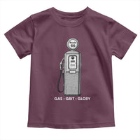 Route Highway 66 Americana Road Trip Toddler T Shirt Gas Grill Glory