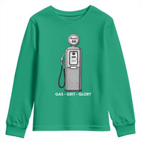 Route Highway 66 Americana Road Trip Youth Sweatshirt Gas Grill Glory