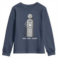 Route Highway 66 Americana Road Trip Youth Sweatshirt Gas Grill Glory