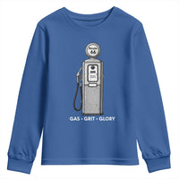 Route Highway 66 Americana Road Trip Youth Sweatshirt Gas Grill Glory
