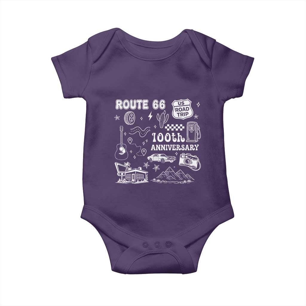 Route Highway 66 100th Anniversary Baby Onesie The Mother Road Centennial