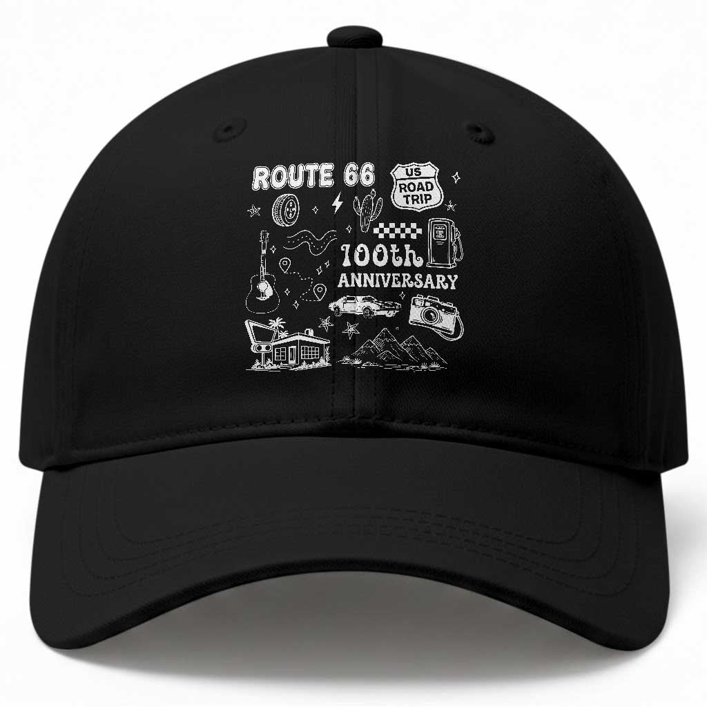 Route Highway 66 100th Anniversary Baseball Cap The Mother Road Centennial