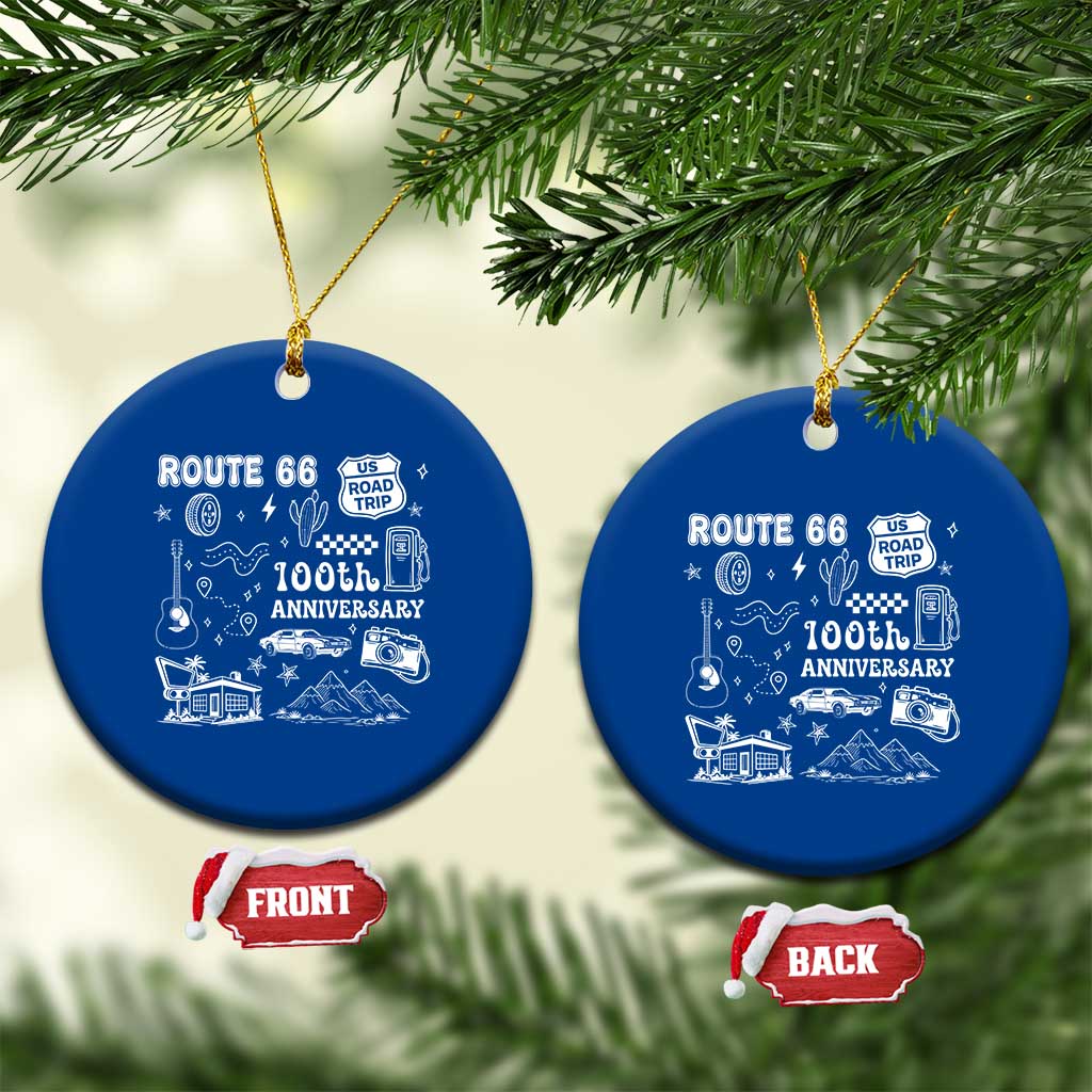 Route Highway 66 100th Anniversary Ceramic Ornament The Mother Road Centennial