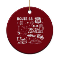 Route Highway 66 100th Anniversary Ceramic Ornament The Mother Road Centennial