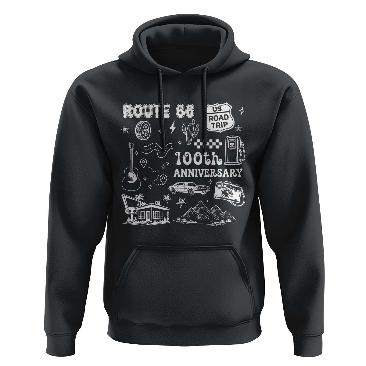 Route Highway 66 100th Anniversary Hoodie The Mother Road Centennial