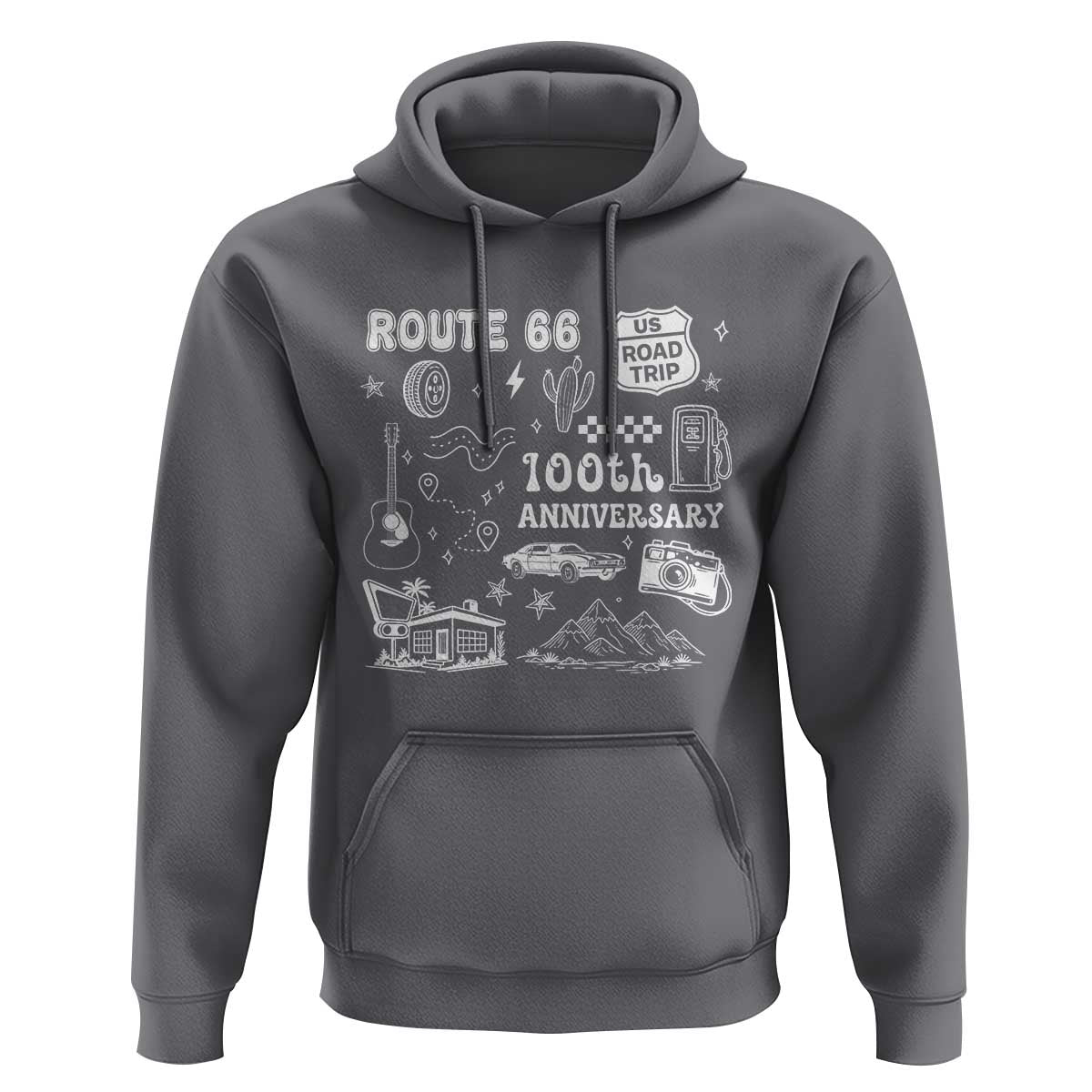 Route Highway 66 100th Anniversary Hoodie The Mother Road Centennial