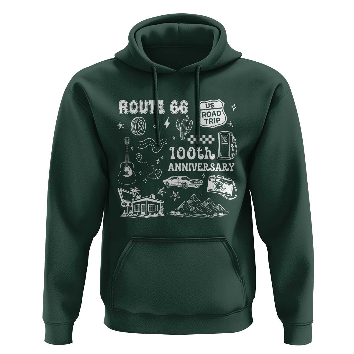 Route Highway 66 100th Anniversary Hoodie The Mother Road Centennial